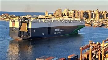 ميناء الإسكندرية يستقبل أكبر ناقلة سيارات في العالم بحمولة 25 ألف سيارة