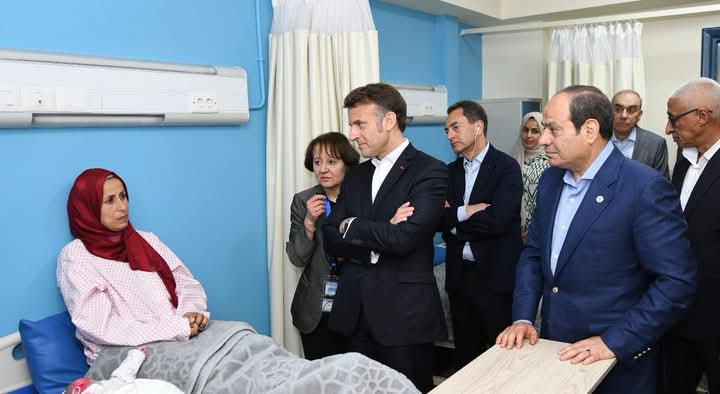 الرئيسان السيسى وماكرون فى زيارة تاريخية  لمدينة العريش