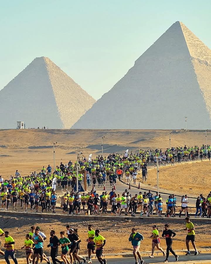 ناشيونال جرافيك ، تضع مارثون الاهرامات على الخريطة العالمية للسياحة الرياضية 