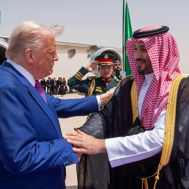 الامير بن سلمان يستقبل الرئيس الأمريكى دونالد ترامب