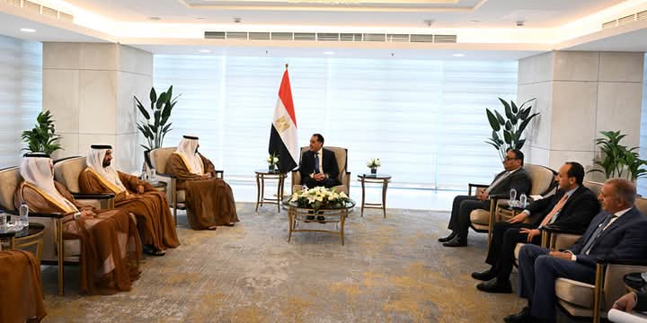 رئيس الوزراء يستقبل ولى عهد الفجيرة ورئيس البرلمان العربى