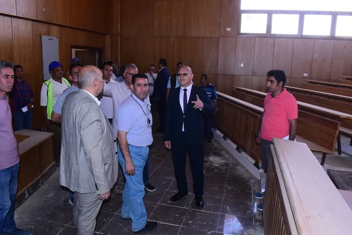 النعمانى يتفقد استعدادات جامعة سوهاج الأهلية للدراسة بالعام الجديد