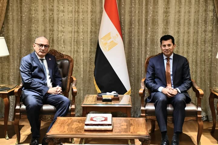 وزير الرياضة يبحث التعاون مع تركيا فى المجالات الشبابية والرياضية 