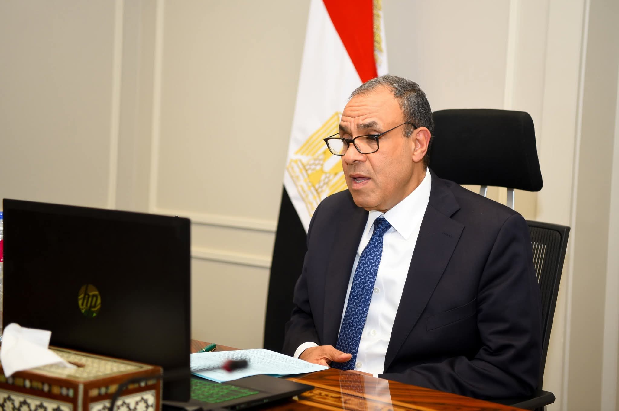 وزير الخارجية يشارك فى اللقاء الافتراضى مع الجالية المصرية بالمملكة المتحدة
