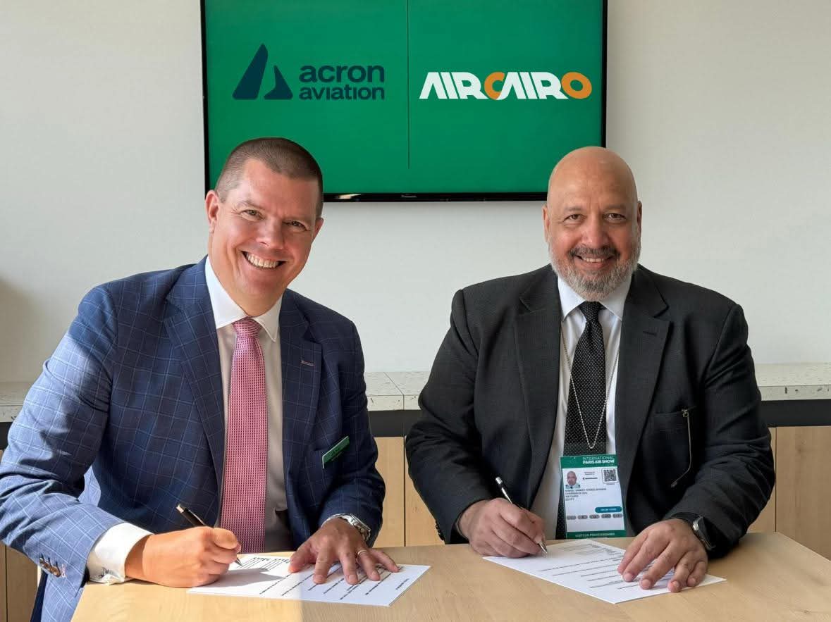 لتعزيز المراقبة الجوية..اير كايرو تعقد شراكة إستراتيجيةمع Acron Aviation  