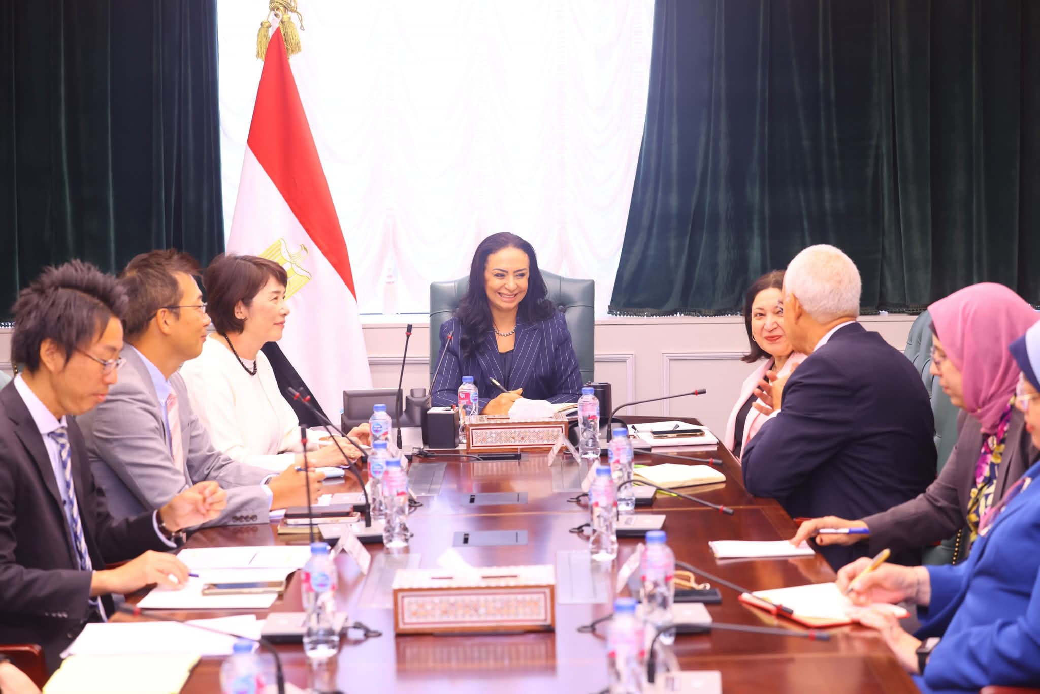 وزيرة التضامن الإجتماعى تلتقى بعثة هيئة التعاون الدولي اليابانية