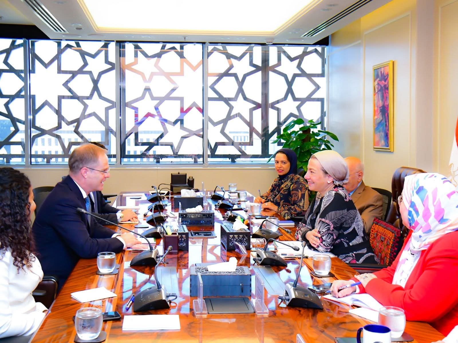 وزيرة البيئة تبحث مع السفير البريطاني بالقاهرة سبل التعاون المشترك