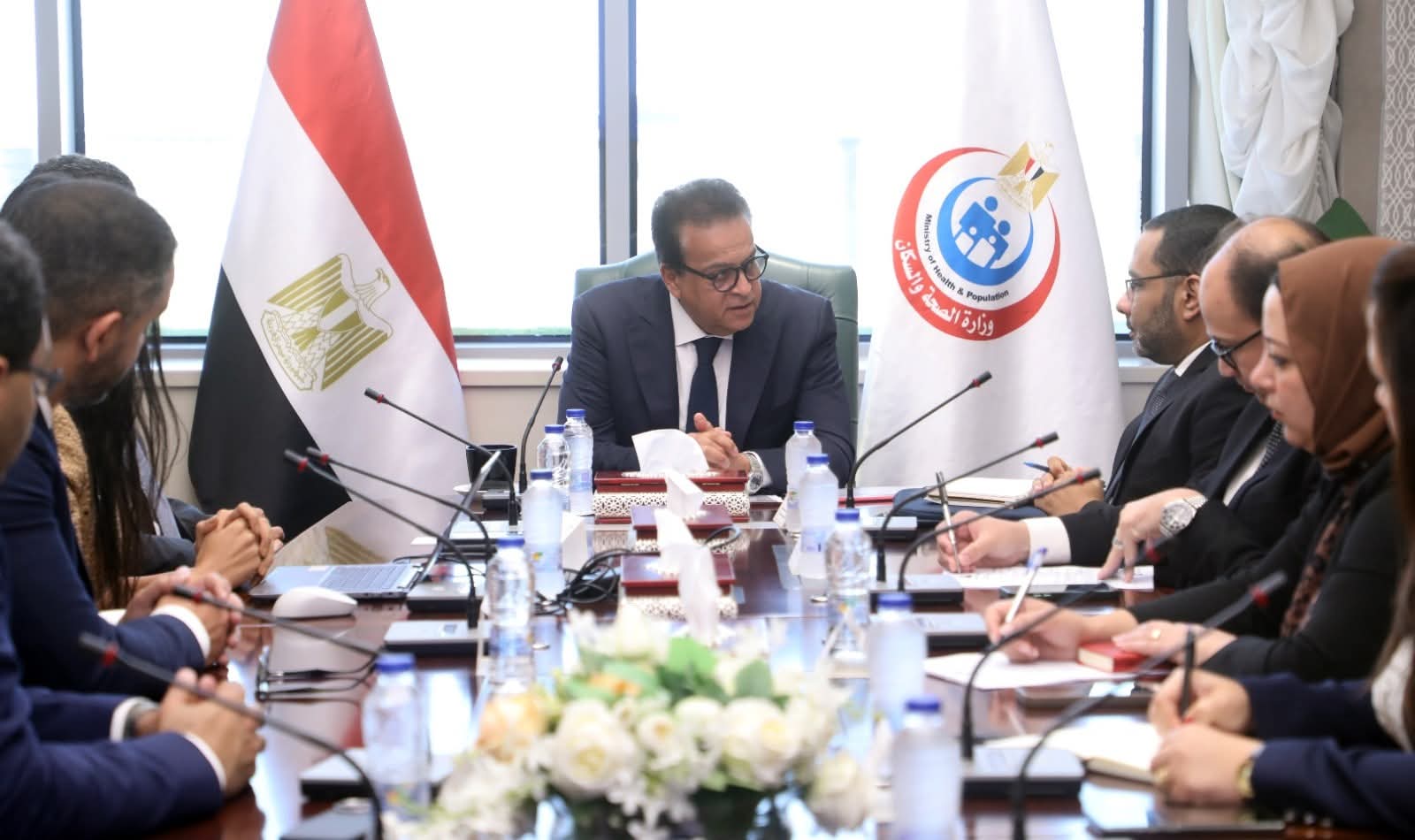 وزير الصحة يبحث التعاون وتوطين صناعة الأدوية ودعم المبادرات الصحية الرئاسيةمع شركة ساندوز 