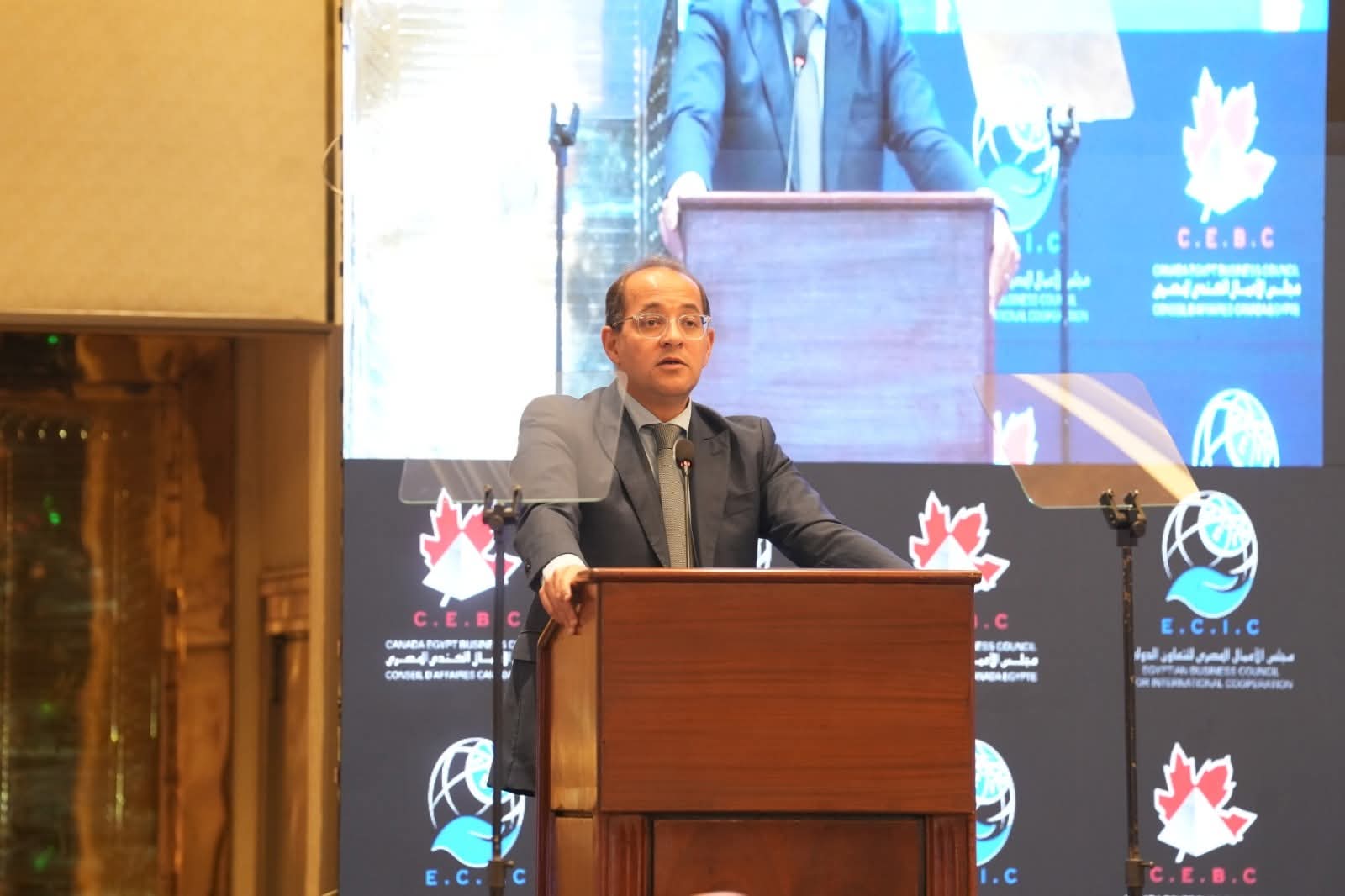 كجوك يستعرض مؤشرات الإقتصاد أمام مجلس الأعمال المصرى الكندي 