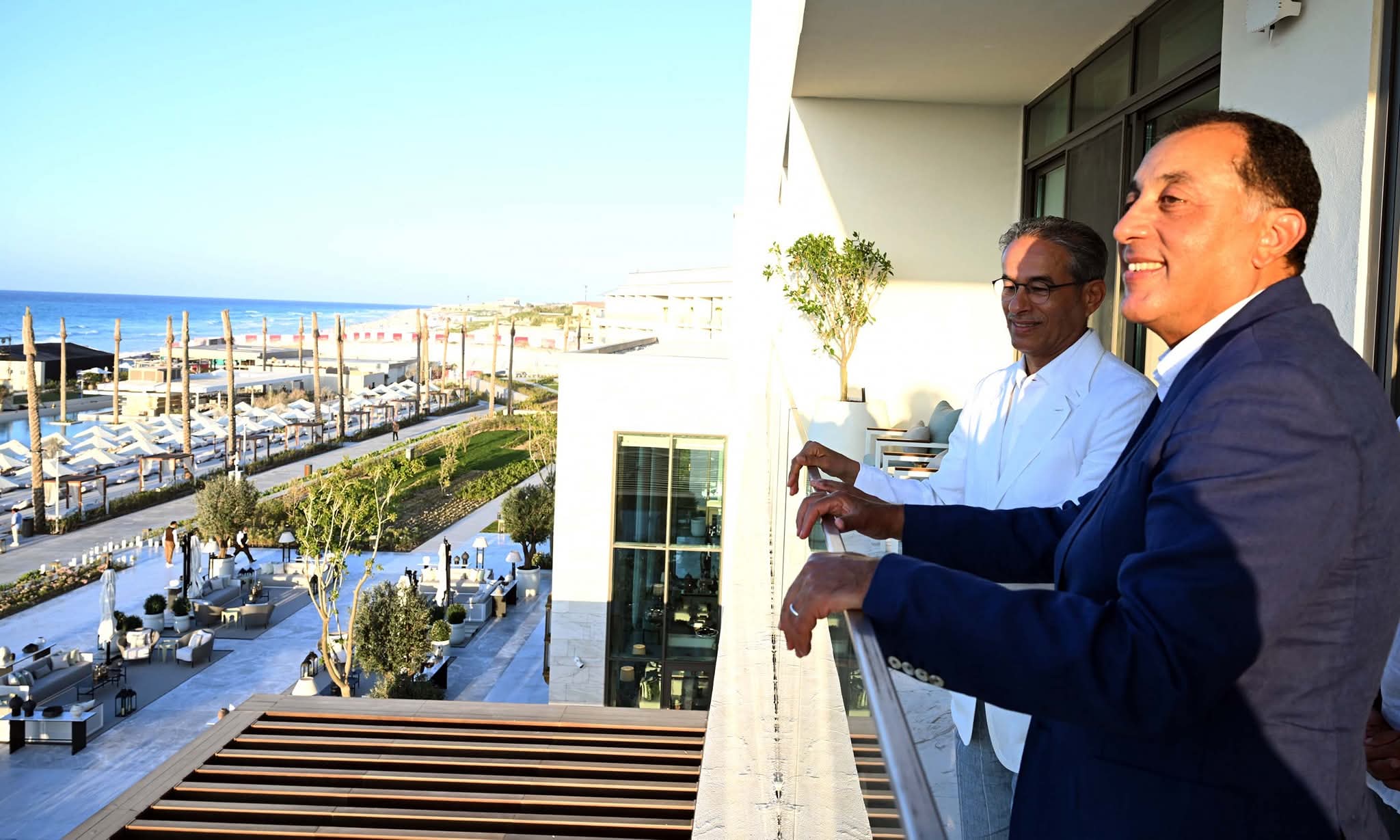 رئيس الوزراء يشهد افتتاح فندقPalace Beach Resort Marassi بالساحل الشمالي