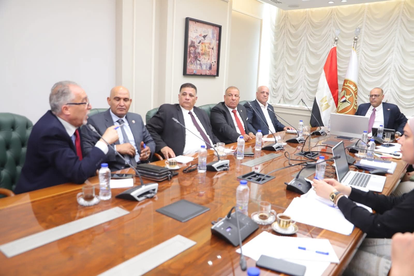 وزير العمل يستقبل وفداً من ممثلى رجال الأعمال والجاليةالمصرية فى إيطاليا 