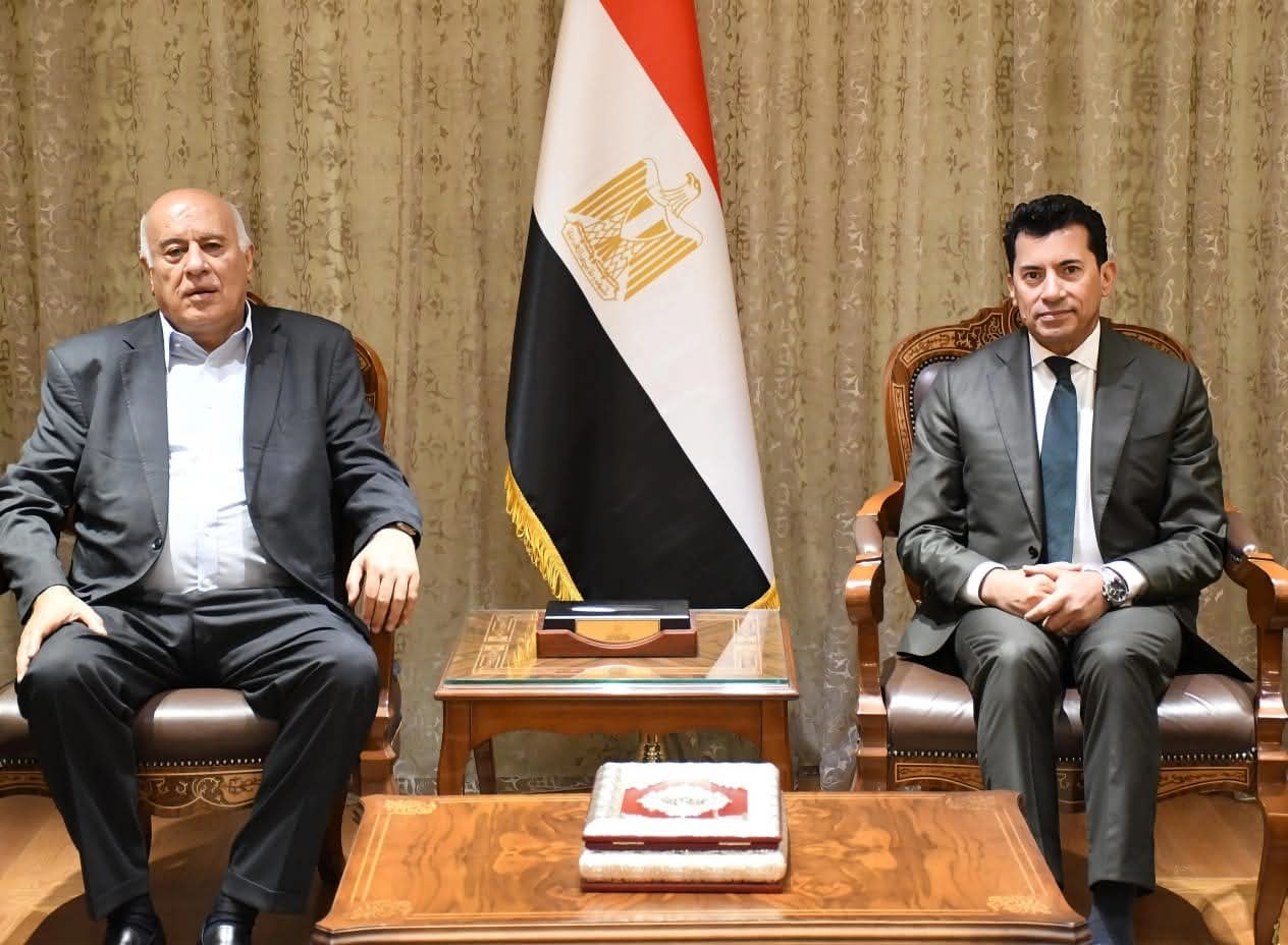 اجتماع وزيري الرياضة المصري والفلسطيني لتعزيز التعاون المشترك