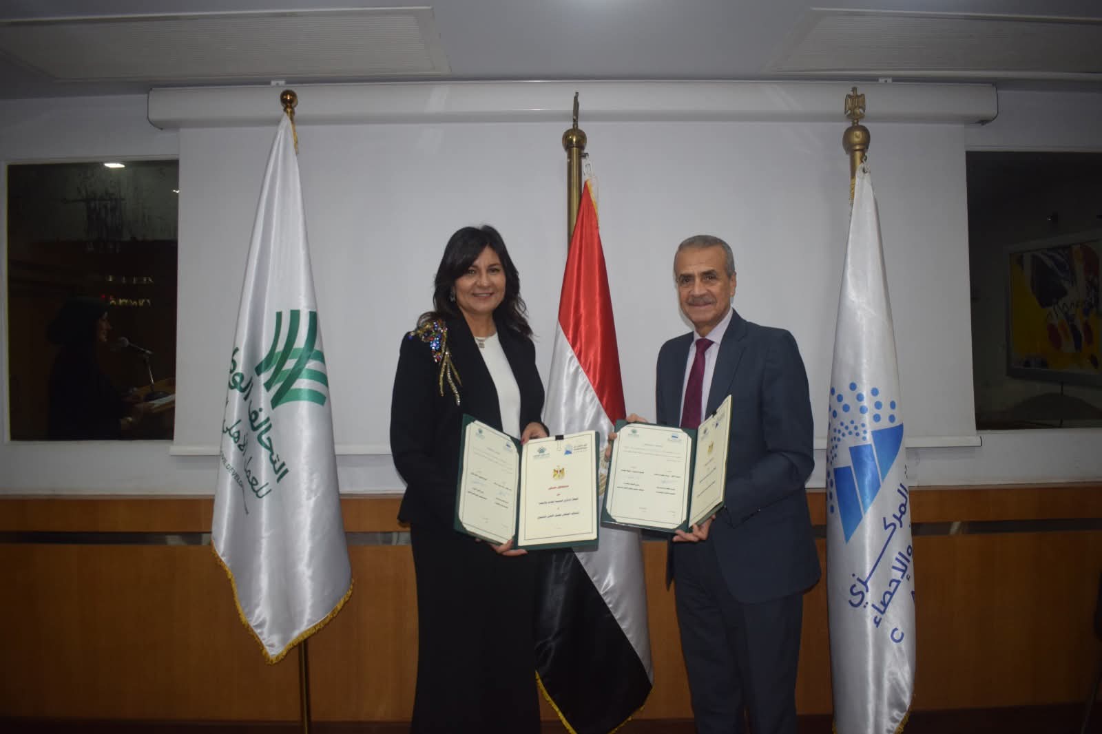 الإحصاء يعقد بروتوكول تعاون مع التحالف الوطني لدعم التخطيط التنموي