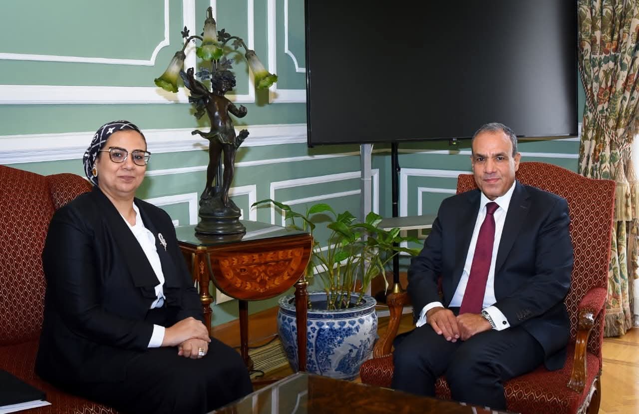 وزير الخارجية يبحث مع رئيسة القومي للمرأة تعزيز التعاون المشترك