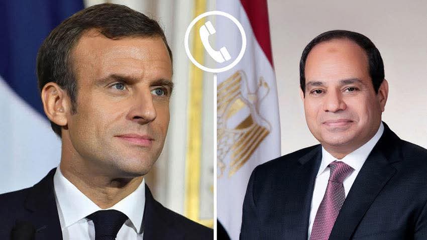 السيسي وماكرون يبحثان تعزيز الشراكة وجهود إنهاء الحرب في غزة
