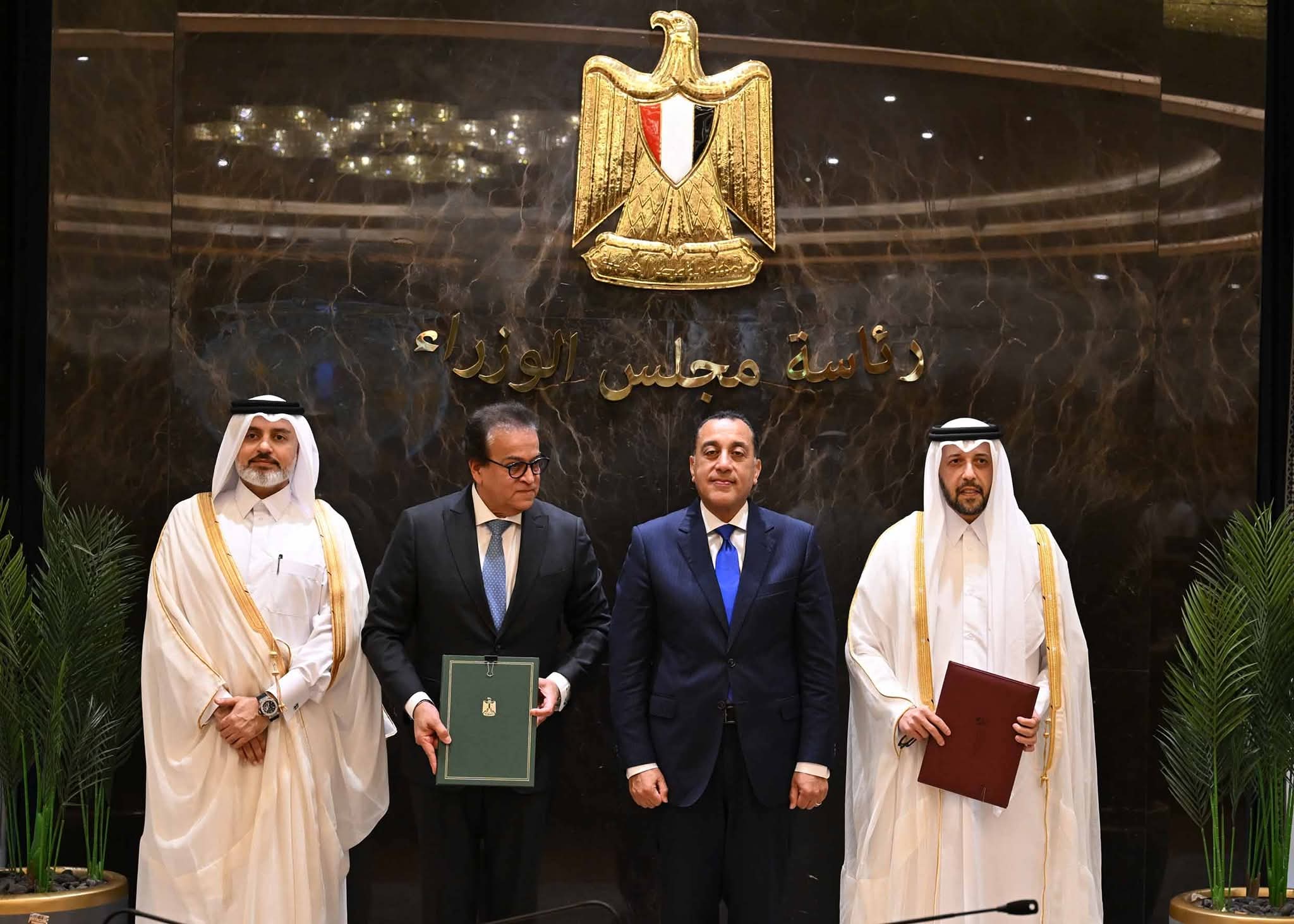 مدبولي يشهد توقيع مذكرة تعاون صحي مصري قطري