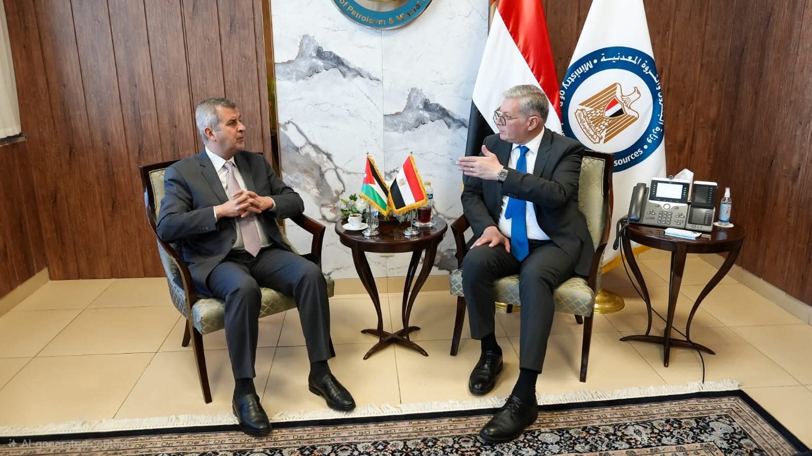 وزير البترول يبحث تعزيز التعاون المصري الأردني في الطاقة والتعدين