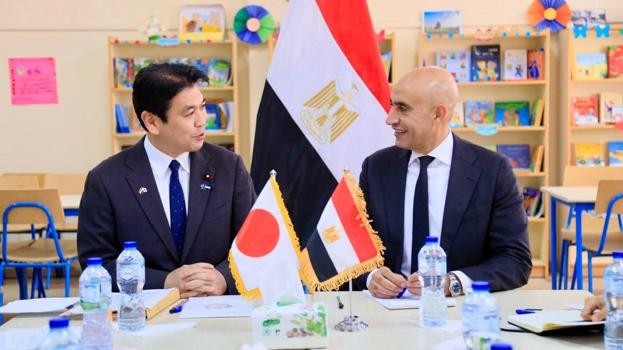 وزير التعليم ونظيره الياباني يتفقدان المدارس المصرية اليابانية بالقاهرة