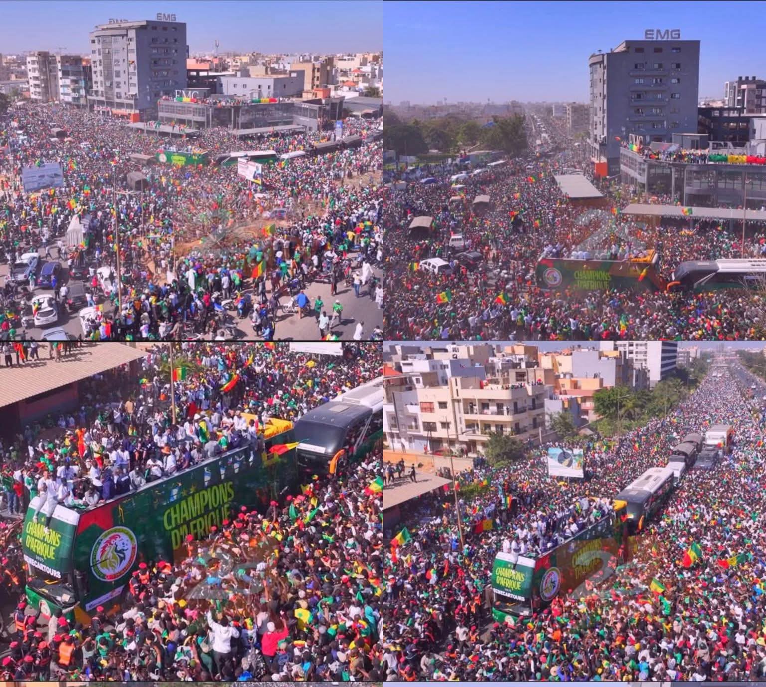 السنغال تحتفل بأبطال أفريقيا باستقبال تاريخي لأسود التيرانجا