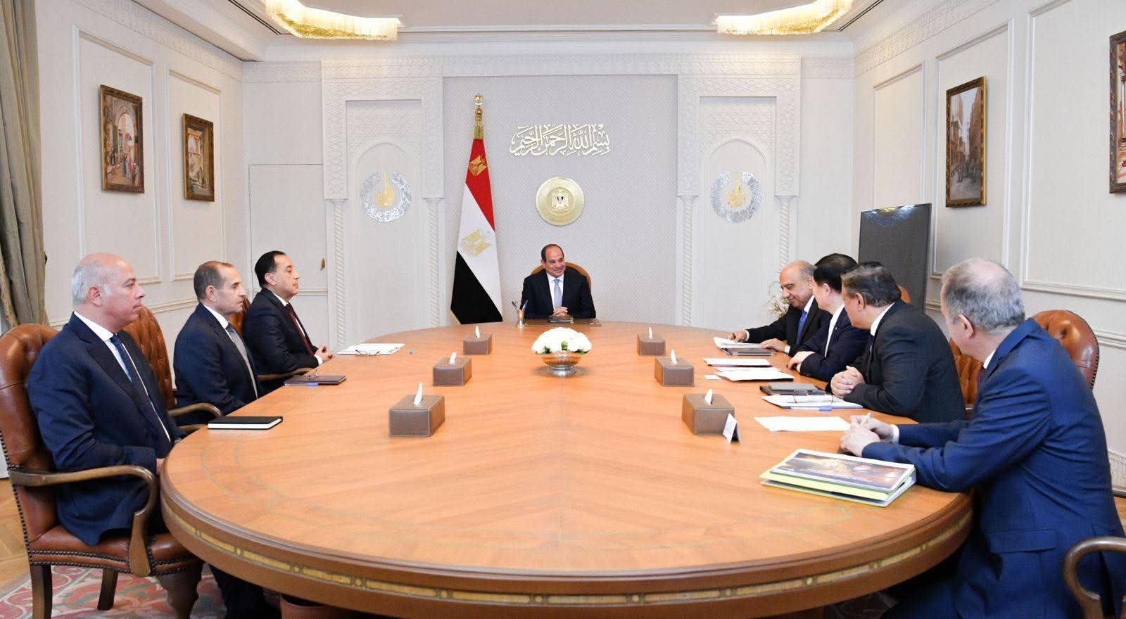  الرئيس السيسي يبحث توطين صناعة الطاقة المتجددة بمصر بالتعاون مع الصين 