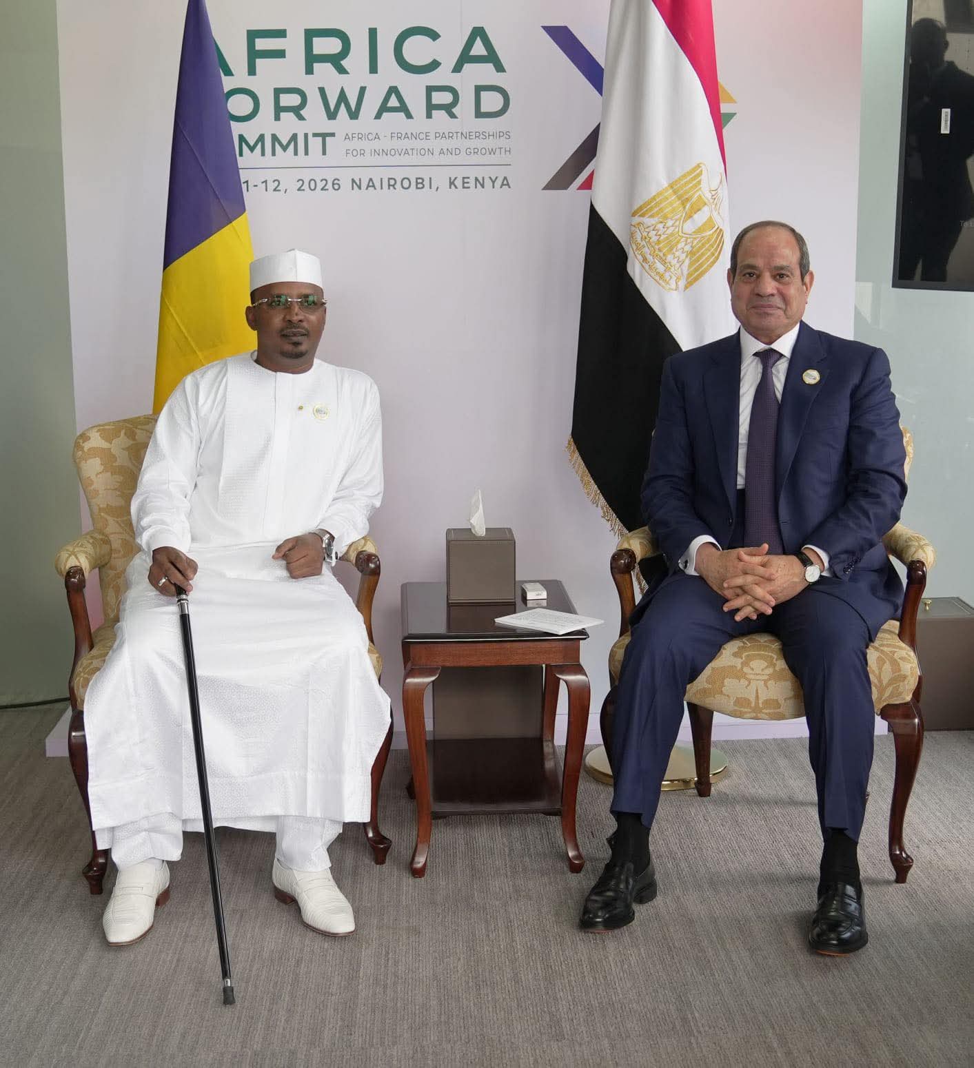 السيسي ورئيس تشاد يؤكدان توسيع التعاون ودعم استقرار الإقليم