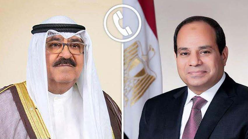 السيسي يؤكد تضامن مصر الكامل مع الكويت ورفض المساس بأمنها