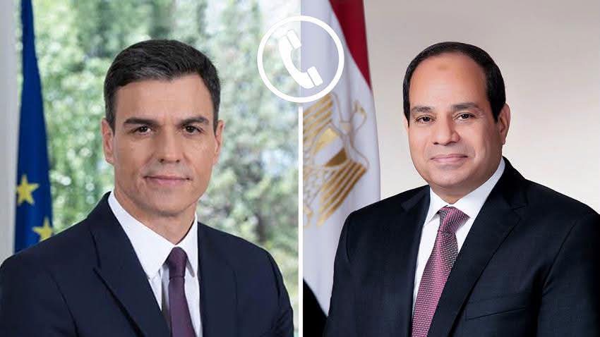 الرئيس السيسي وسانشيز يبحثان تعزيز العلاقات والتعاون بين مصر وإسبانيا