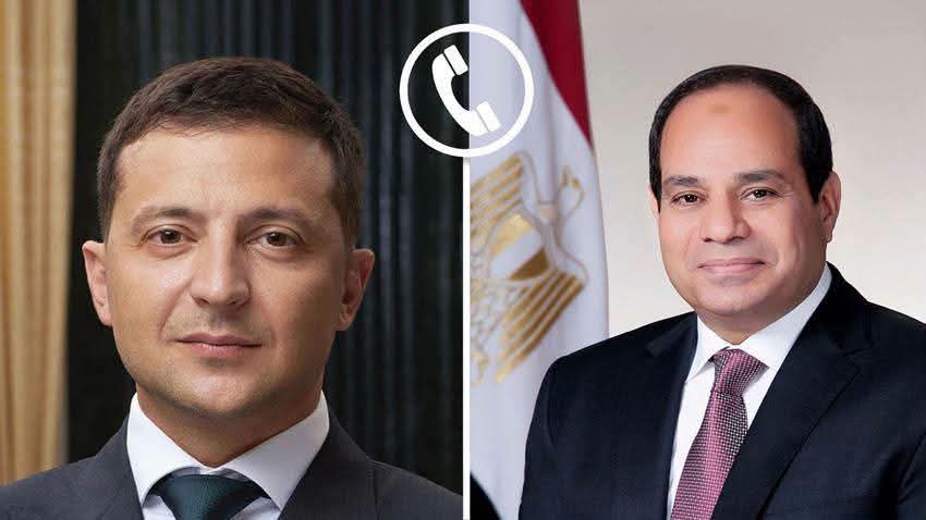 السيسي وزيلينسكي يبحثان تعزيز التعاون وجهود خفض التصعيد الإقليمي