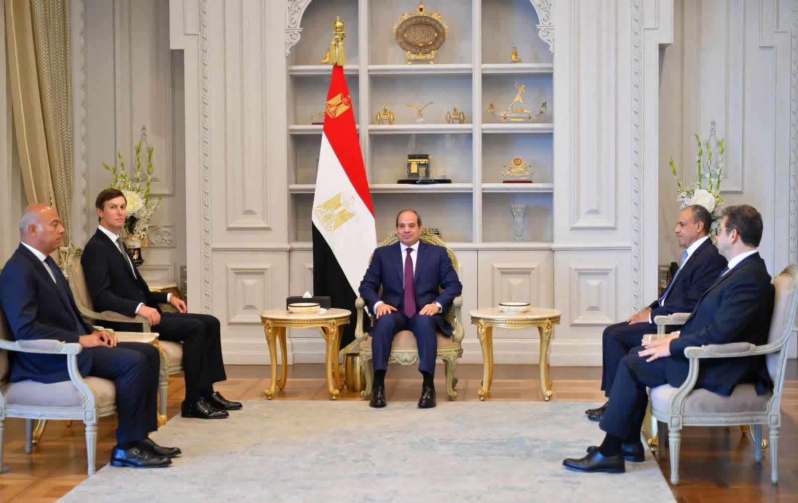 الرئيس السيسي وكوشنر يبحثان أزمات المنطقة وتعزيز الأمن والاستقرار الإقليمي