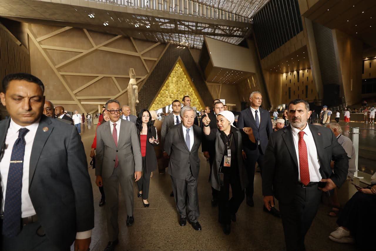 سكرتير عام الأمم المتحدة يشيد بالقيمة الحضارية للمتحف المصري الكبير