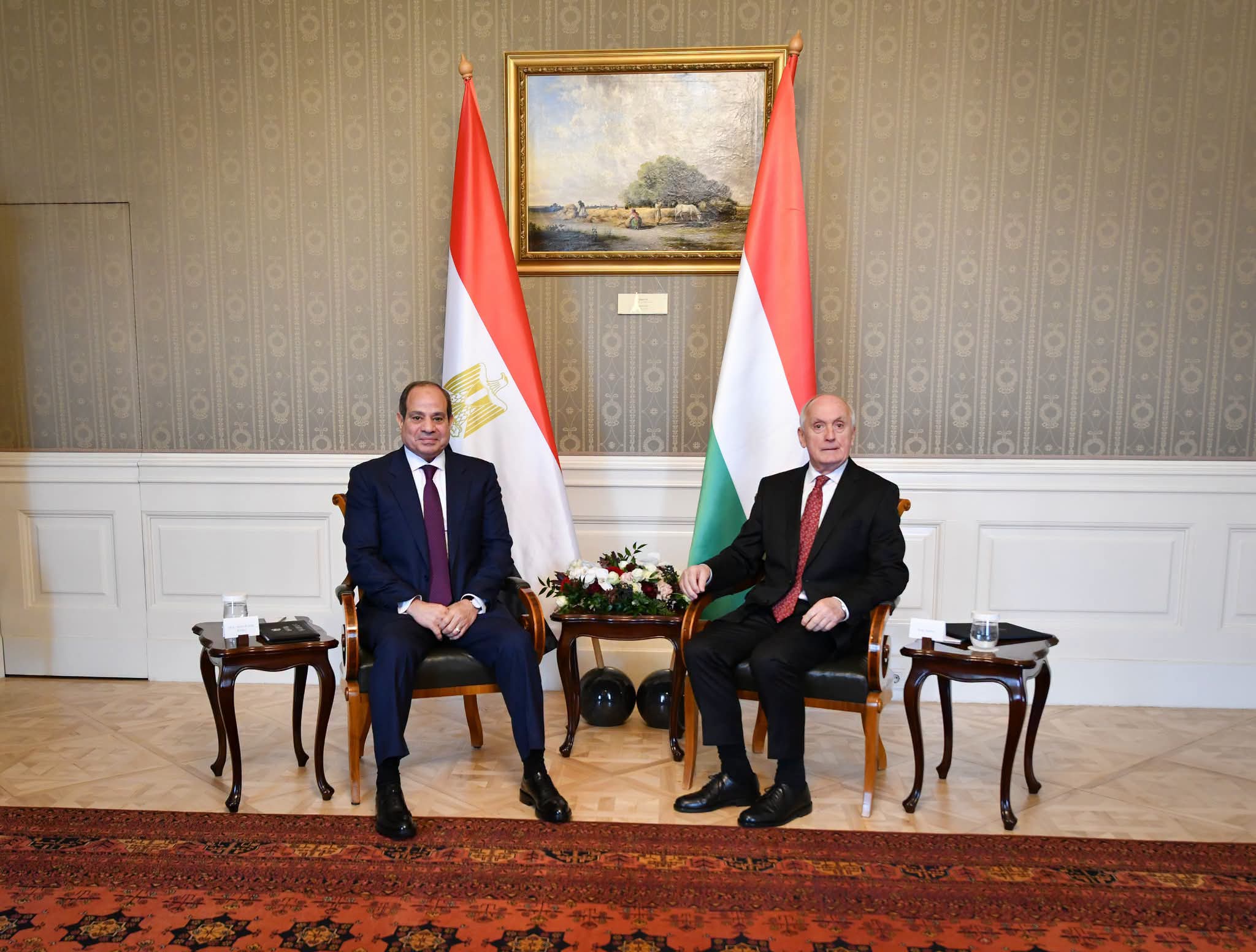 السيسي ونظيره المجري يبحثان تعزيز الشراكة الاستراتيجية بين مصر والمجر