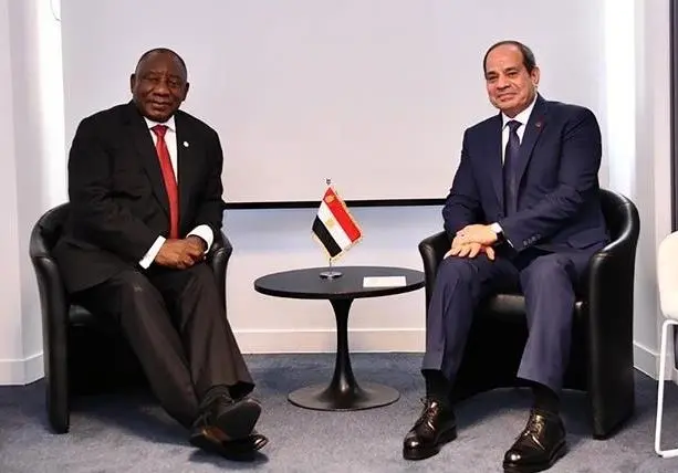 السيسي ورامافوزا يبحثان تعزيز الشراكة المصرية الجنوب أفريقية ودعم أفريقيا