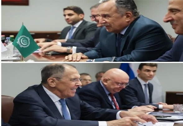 فهمي يبحث مع لافروف تسويات أزمات المنطقة ووقف حرب غزة