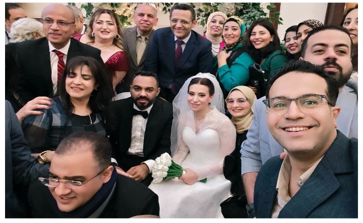 ليلة فرح محمود كامل.. بحضور قلاش والبلشي وميري والأسرة الصحفية