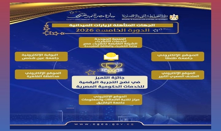 المنصة الموحدة للكهرباء تتأهل لجائزة مصر للتميز الحكومي 2026