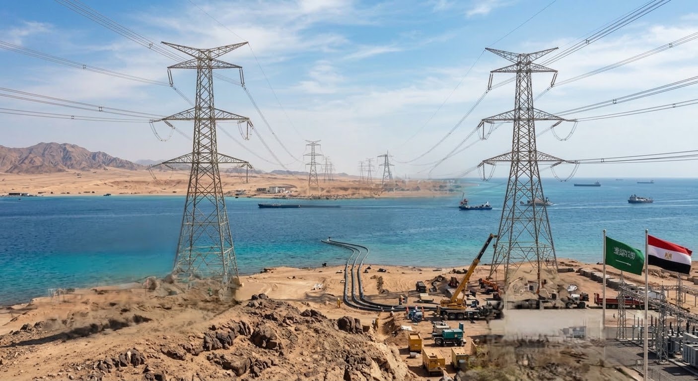 مصر تنتهي من تنفيذ الربط الكهربائي مع السعودية بقدرة 3000 ميجاوات