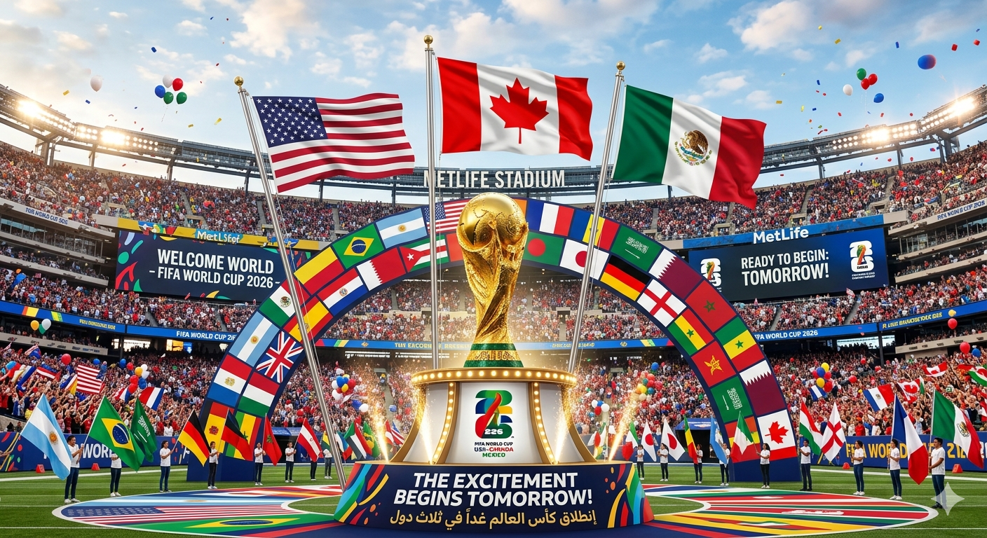 كأس العالم 2026 ينطلق بمشاركة 48 منتخبًا واستضافة ثلاث دول