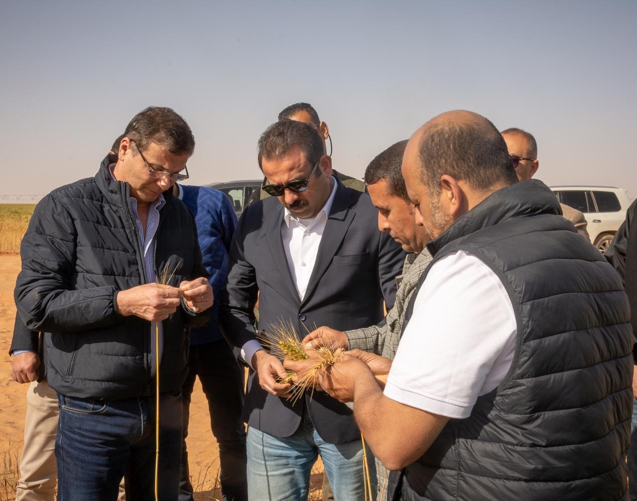 وزير الزراعة ورئيس جهاز  مستقبل مصر  يتفقدان مشروعًا لاستصلاح 650 ألف فدان بشرق العوينات لتعزيز الأمن الغذائي