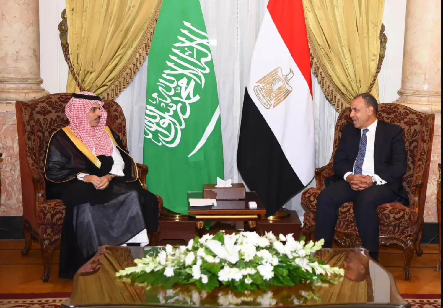 مشاورات مصرية - سعودية ، بالرياض اليوم 