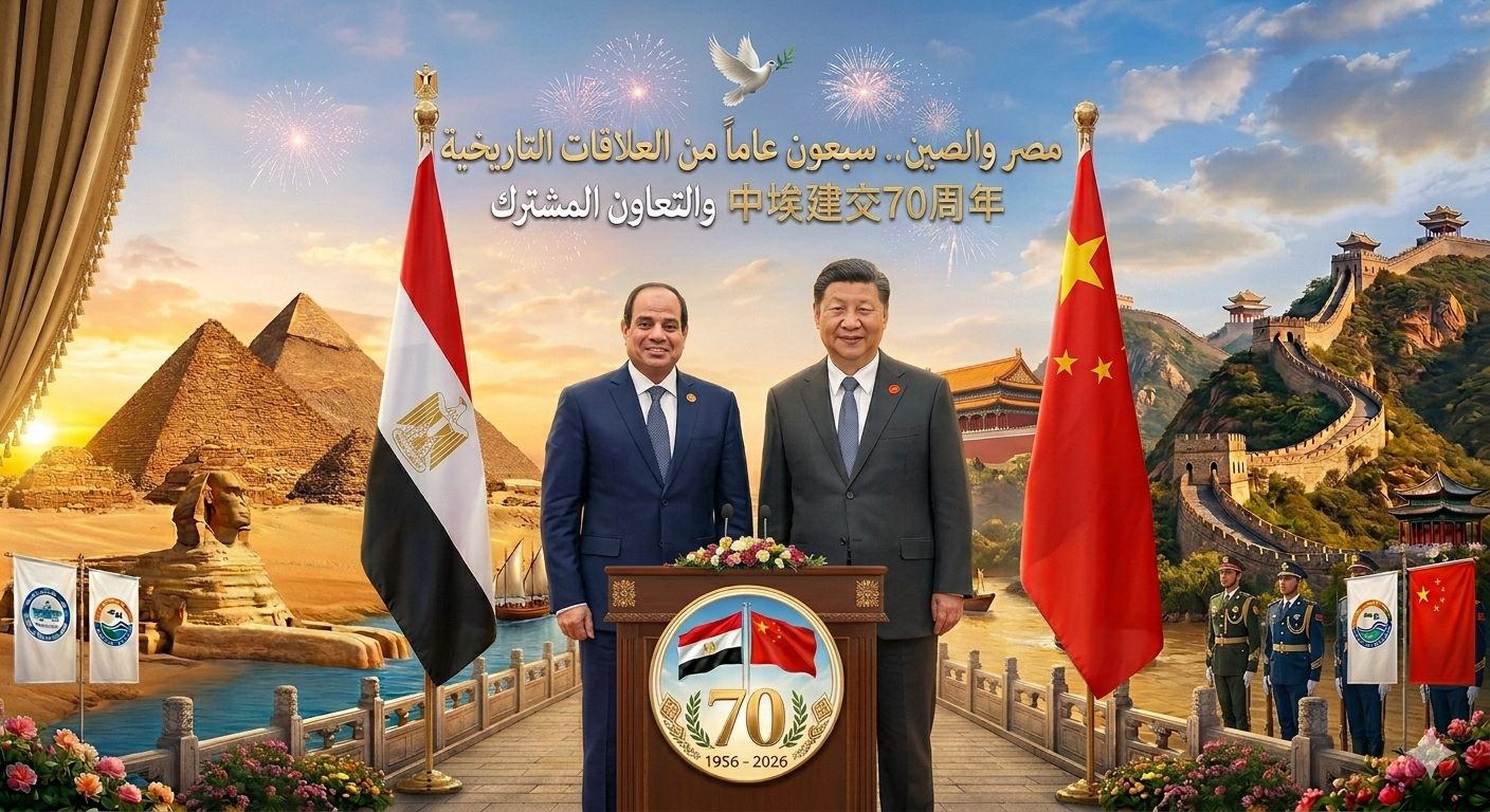 ​مصر والصين.. سبعون عاماً من العلاقات التاريخية والتعاون المشترك