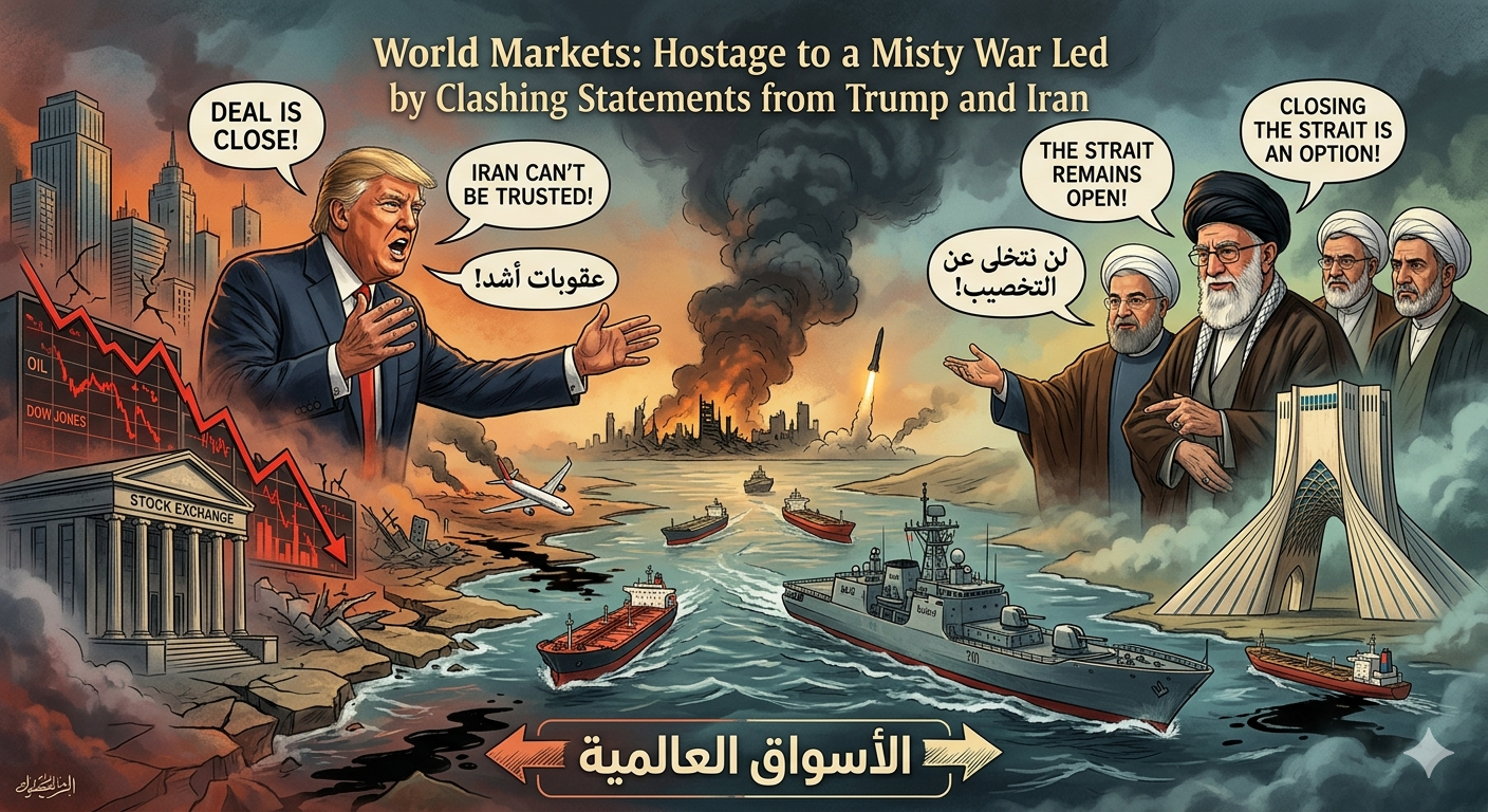 أسواق العالم.. رهينة حرب ضبابية تقودها تصريحات ترامب وإيران المتضاربة